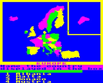 European Knowledge (1984)(Micro Power) screen shot game playing